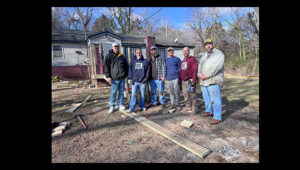 Volunteers build ramp to aid in recovery